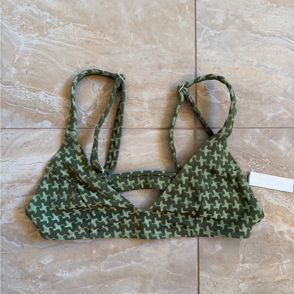 Seea Olive Green Bathing suit top